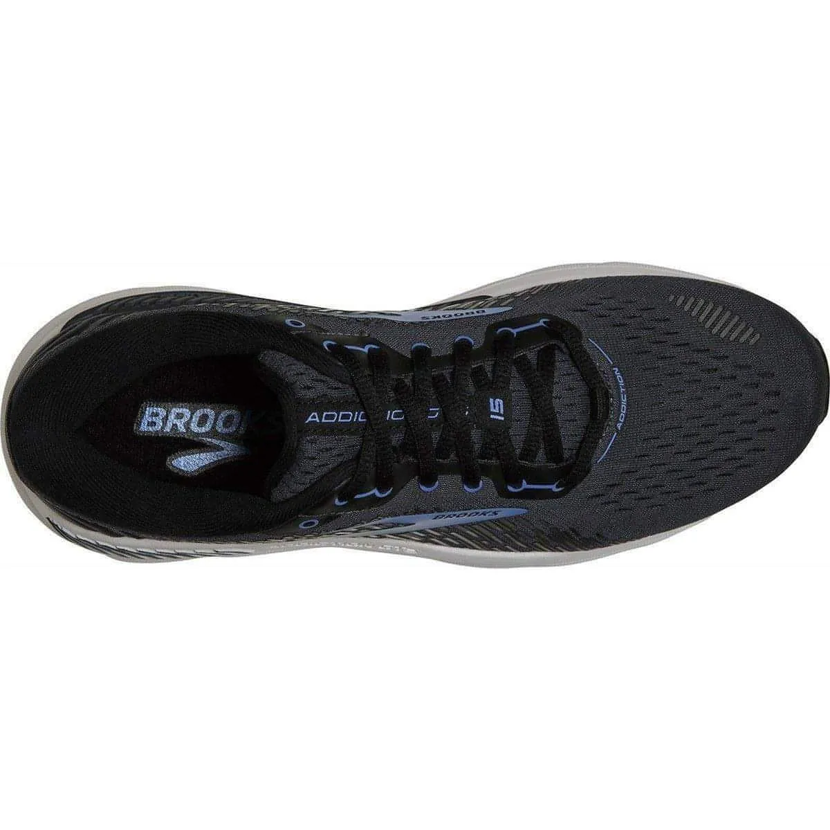 Chaussures de course Brooks Brooks Addiction GTS 15 FIT ÉTROIT pour homme - Noir
