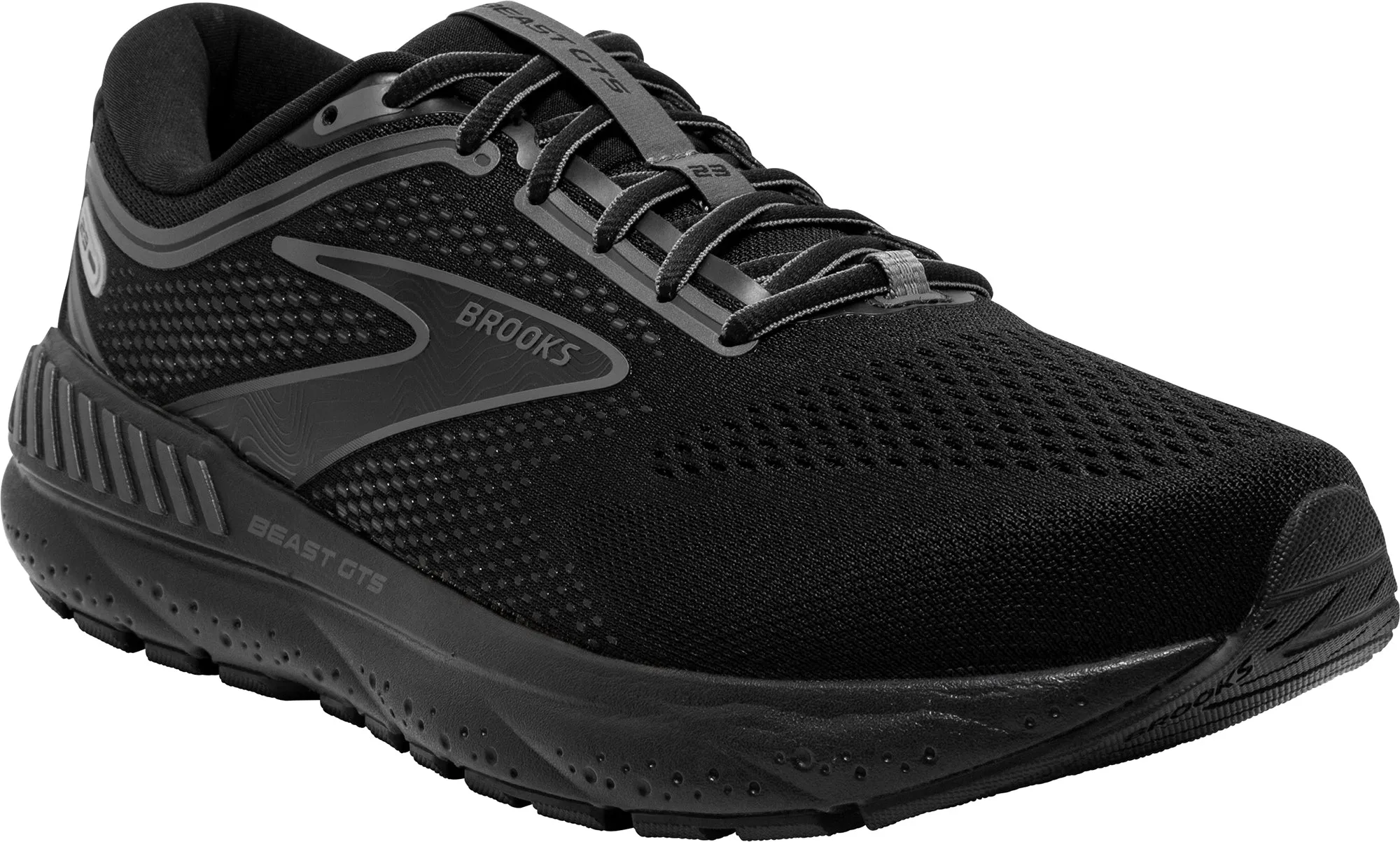 Chaussures de course Brooks Brooks Beast GTS 23 WIDE FIT pour hommes - Noir