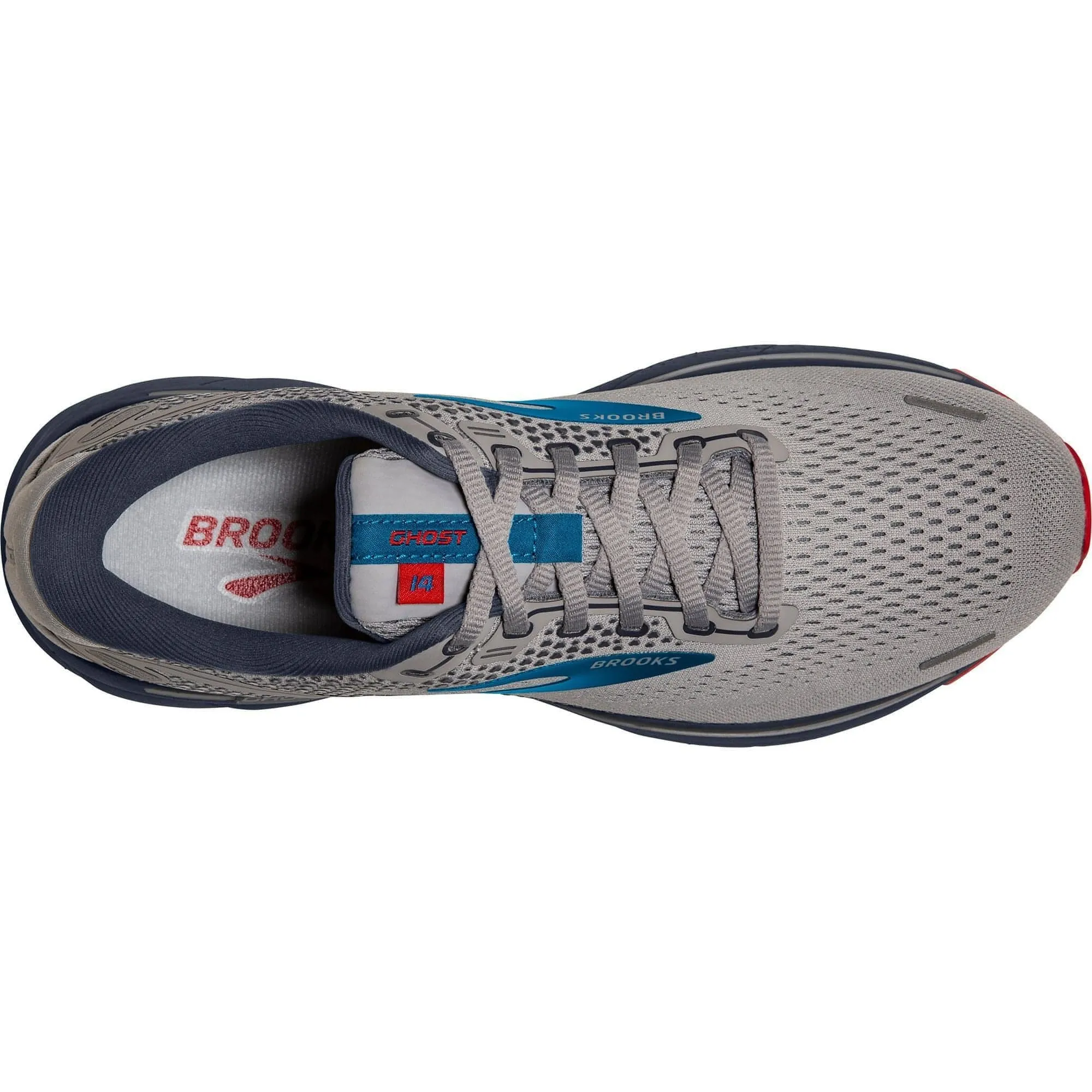 Chaussures de course Brooks Ghost 14 pour hommes - Gris