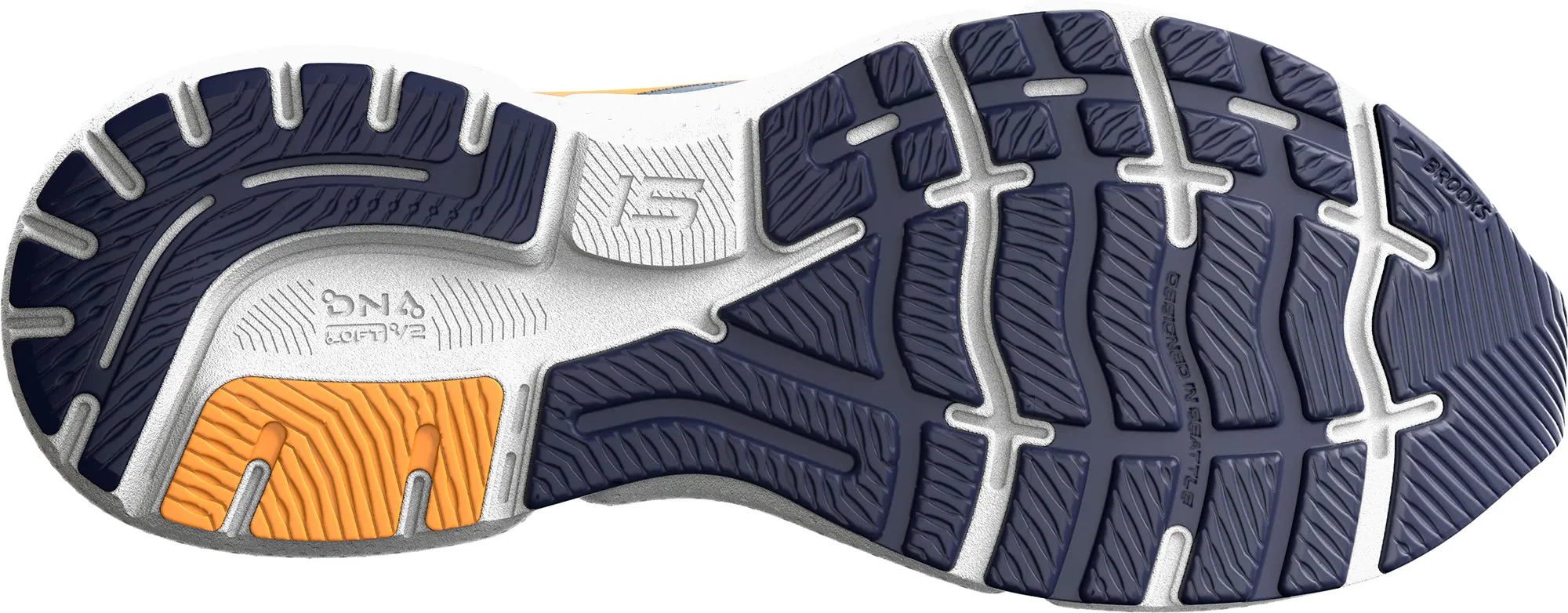 Chaussures de course Brooks Ghost 15 pour hommes - Gris