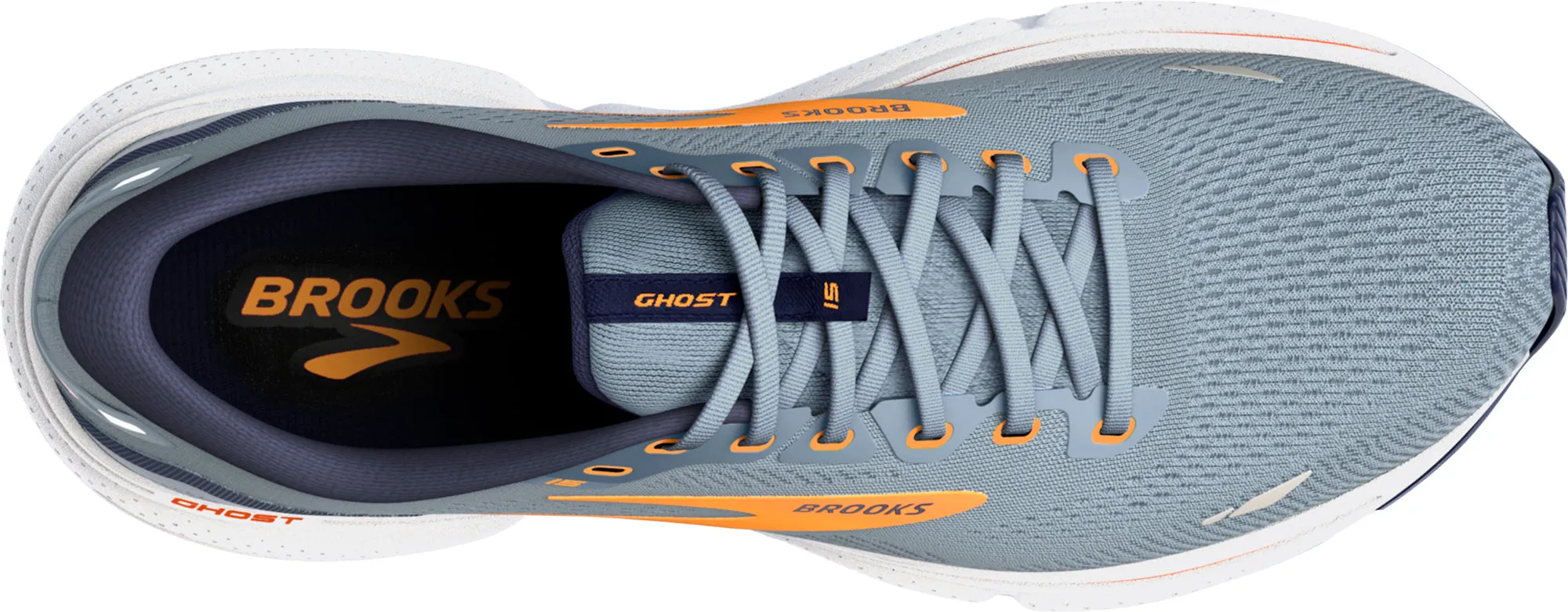 Chaussures de course Brooks Ghost 15 pour hommes - Gris