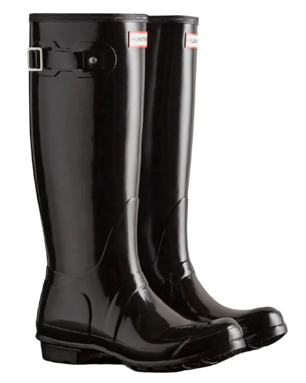 Bottes en caoutchouc Hunter Original Hautes Brillantes pour Femmes