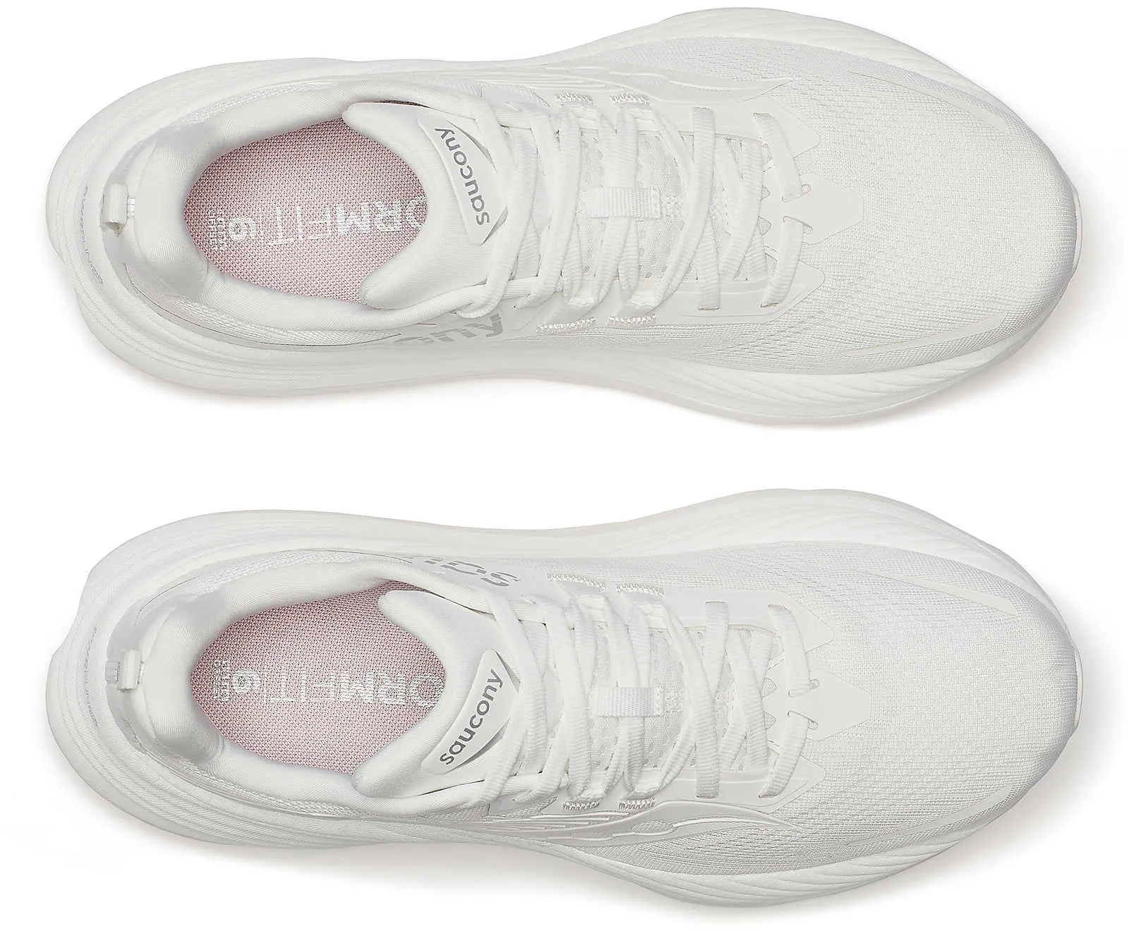 Chaussures de course Saucony Hurricane 24 pour hommes - Blanc