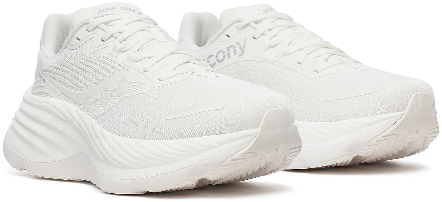 Chaussures de course Saucony Hurricane 24 pour hommes - Blanc