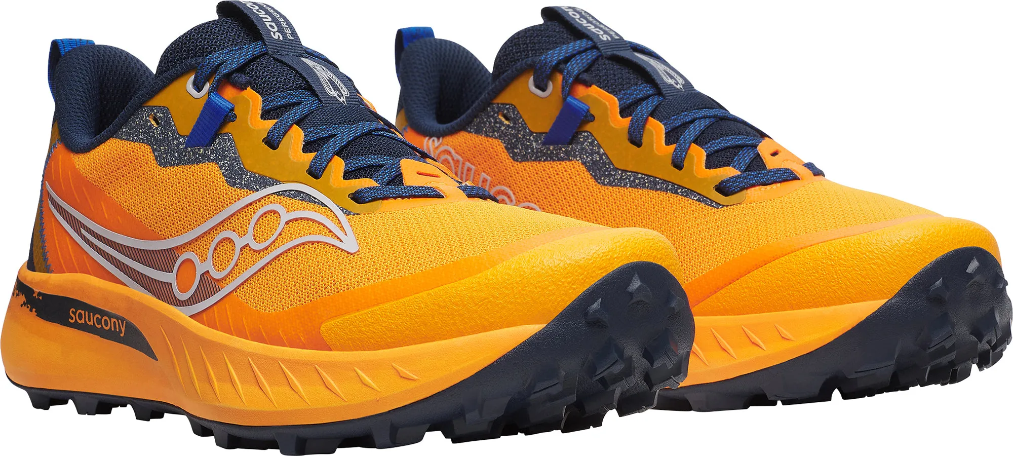 Chaussures de trail Saucony Peregrine 15 pour hommes - Orange