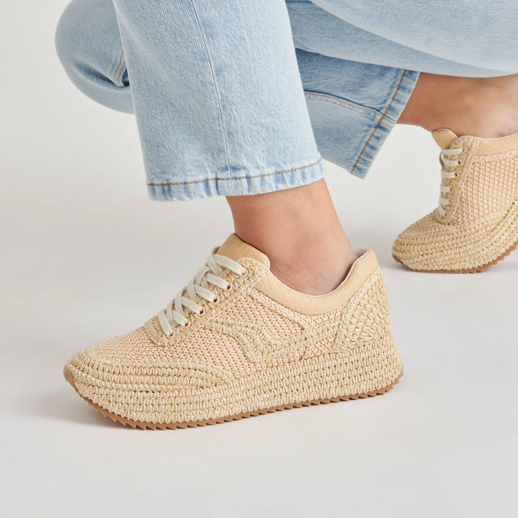 SHYLOH SNEAKERS LT RAFFIA NATUREL