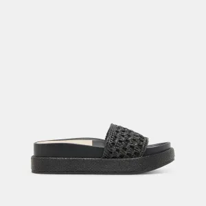 SANDALES SIDONA ONYX EN RAFFIA
