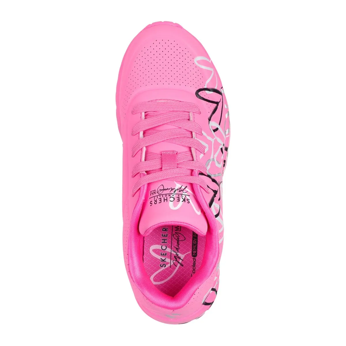 Skechers Fille (Préscolaire) 314067LHPMT Skechers x JGoldcrown : Uno Lite - Amour Métallisé Rose Vif/Multicolore