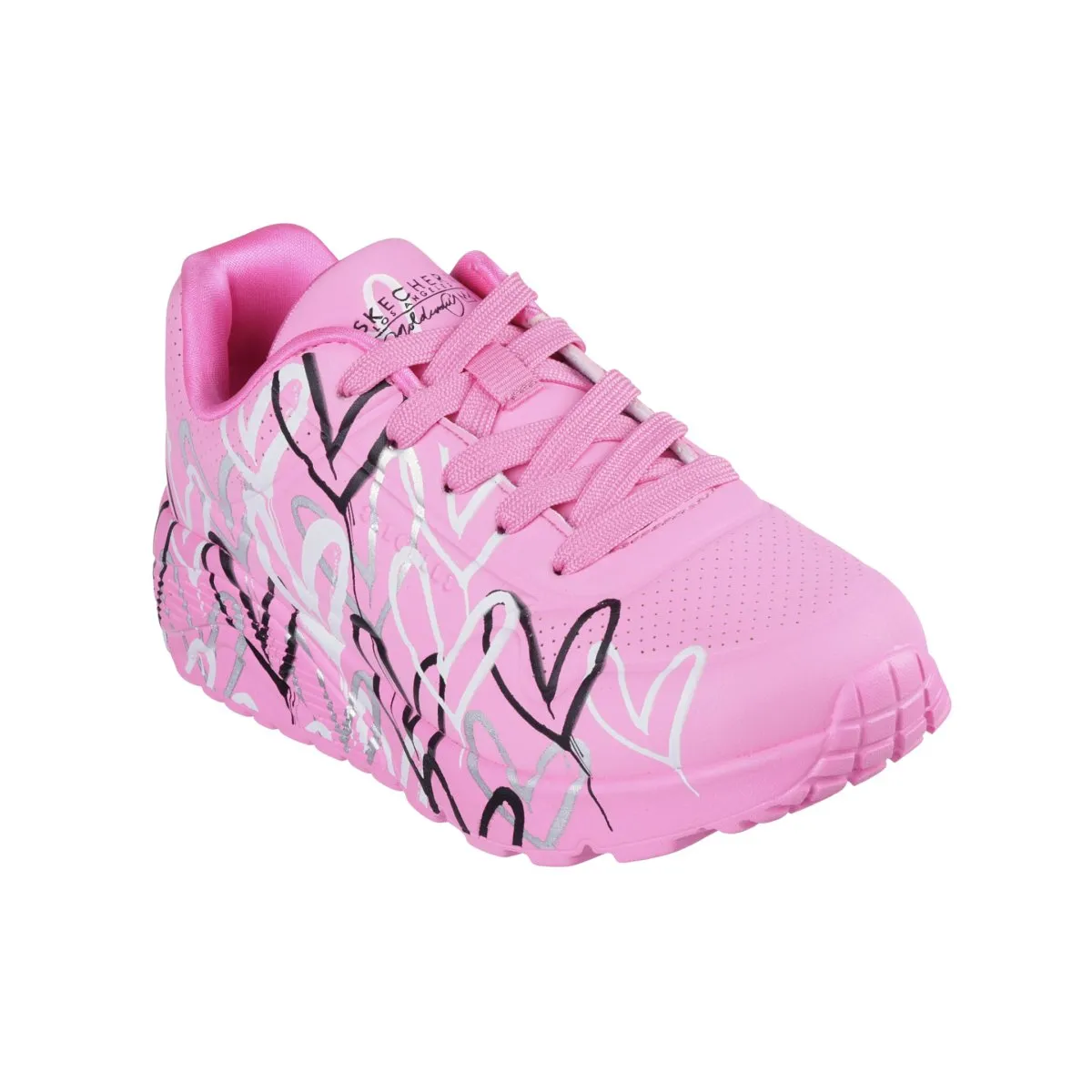 Skechers Fille (Préscolaire) 314067LHPMT Skechers x JGoldcrown : Uno Lite - Amour Métallisé Rose Vif/Multicolore