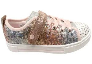 Skechers Kids S Lights Twinkle Sparks Chaussures à Paillettes avec Éclairage