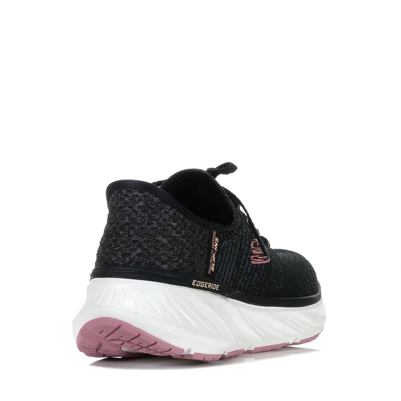 Skechers Slip-Ins Relaxed Fit : Chaussures Edgeride 150470 Noir/Rose_Skechers