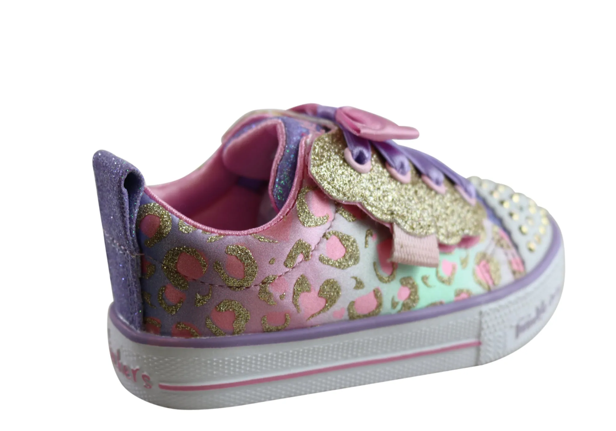 Skechers Chaussures pour Fillettes et Jeunes Enfants S Lights Shuffle Lite Sweet Spots