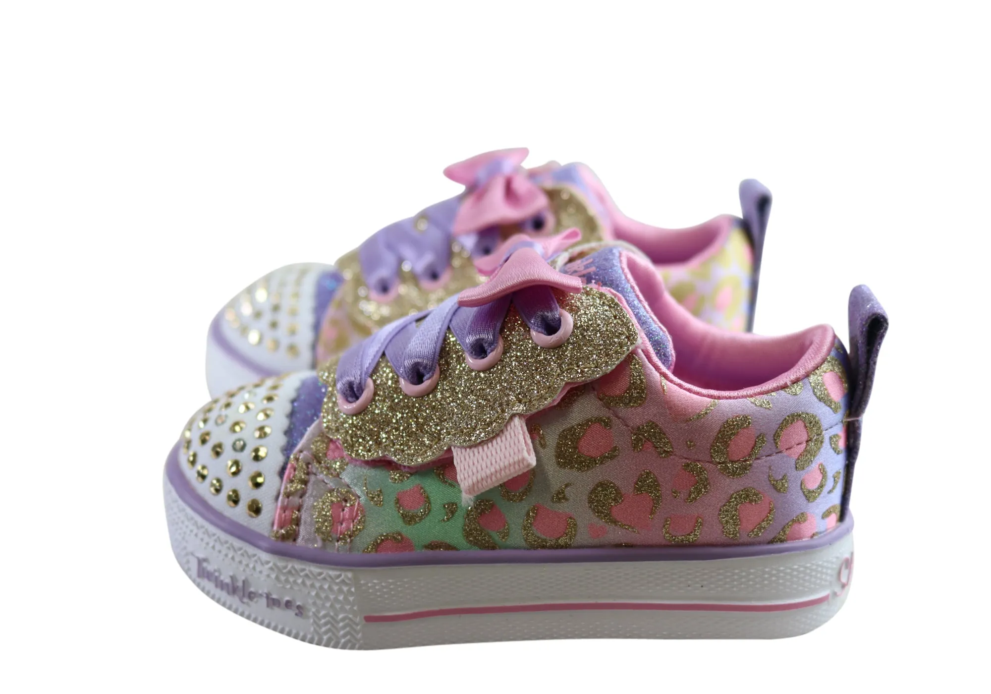 Skechers Chaussures pour Fillettes et Jeunes Enfants S Lights Shuffle Lite Sweet Spots