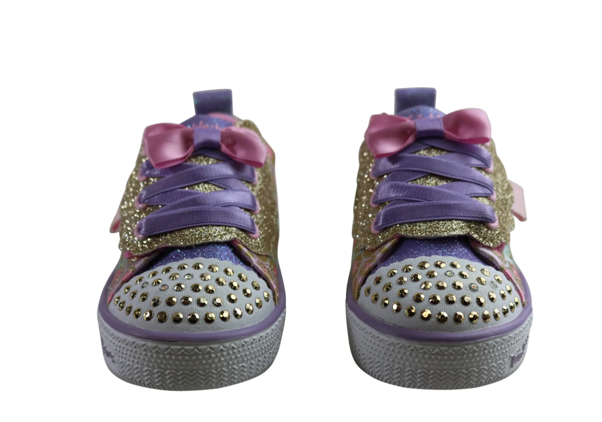 Skechers Chaussures pour Fillettes et Jeunes Enfants S Lights Shuffle Lite Sweet Spots