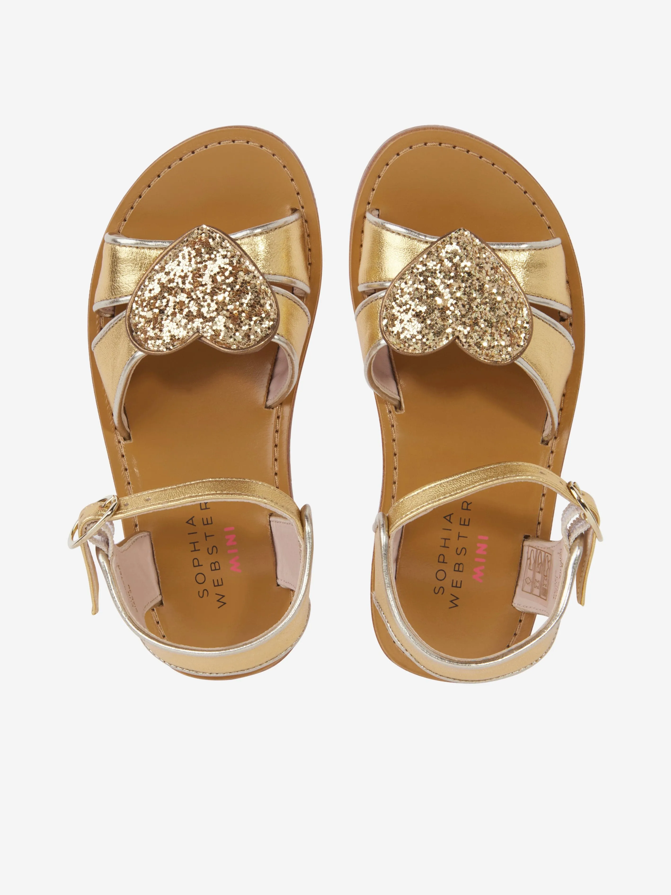 Sandales Amora en cuir pour filles Sophia Webster en or