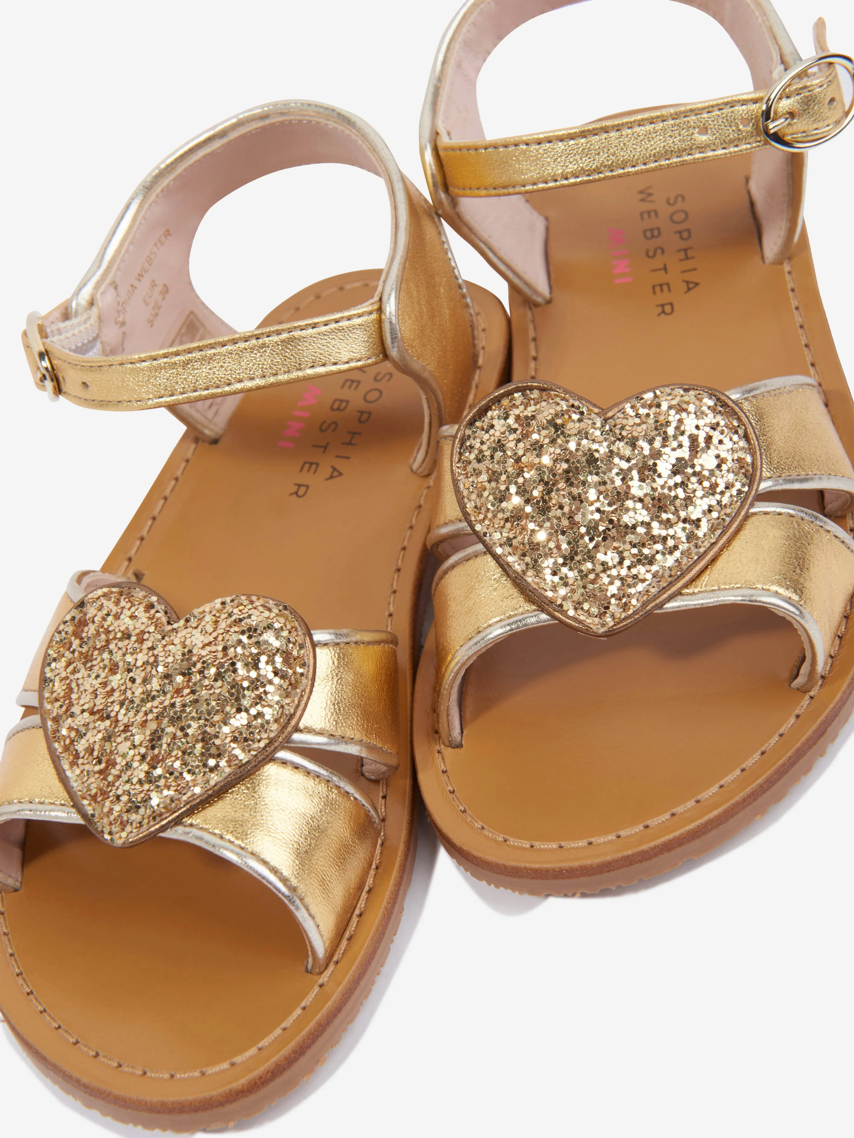Sandales Amora en cuir pour filles Sophia Webster en or