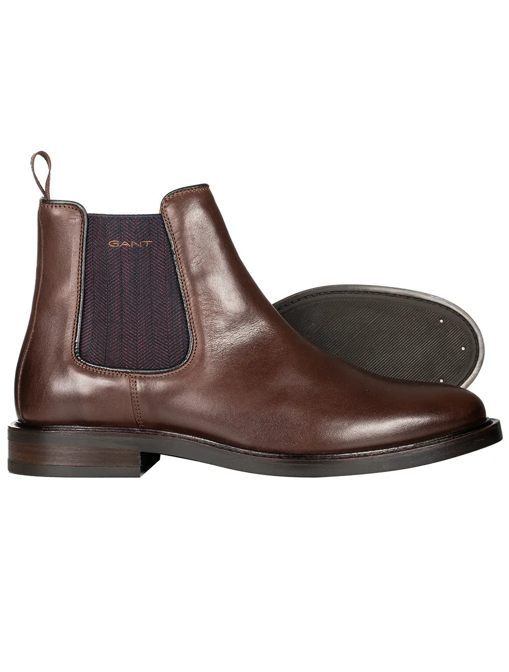 Bottes en cuir St Akron Chelsea marron