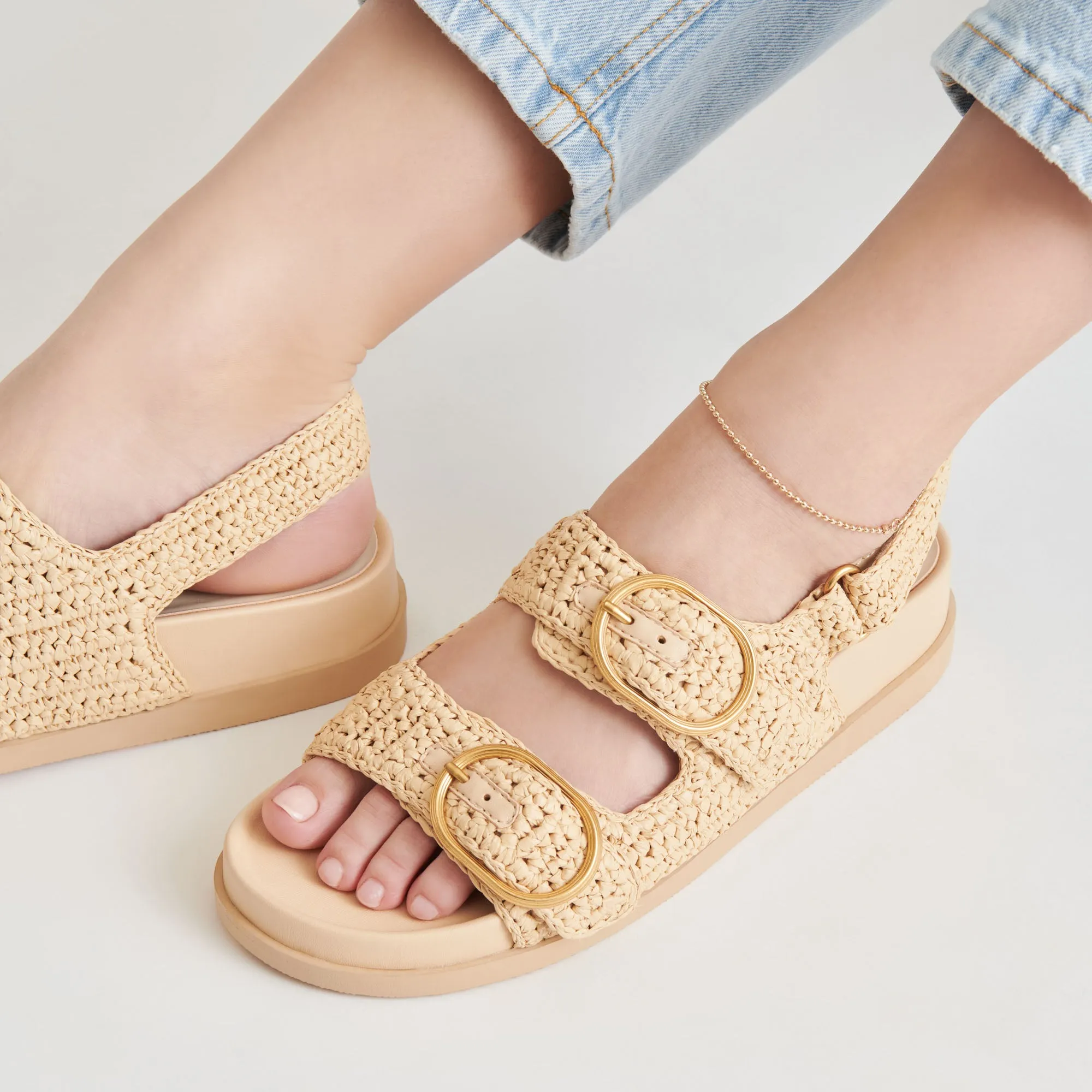 SANDALES CROCHET STARLA TRICOT NATUREL