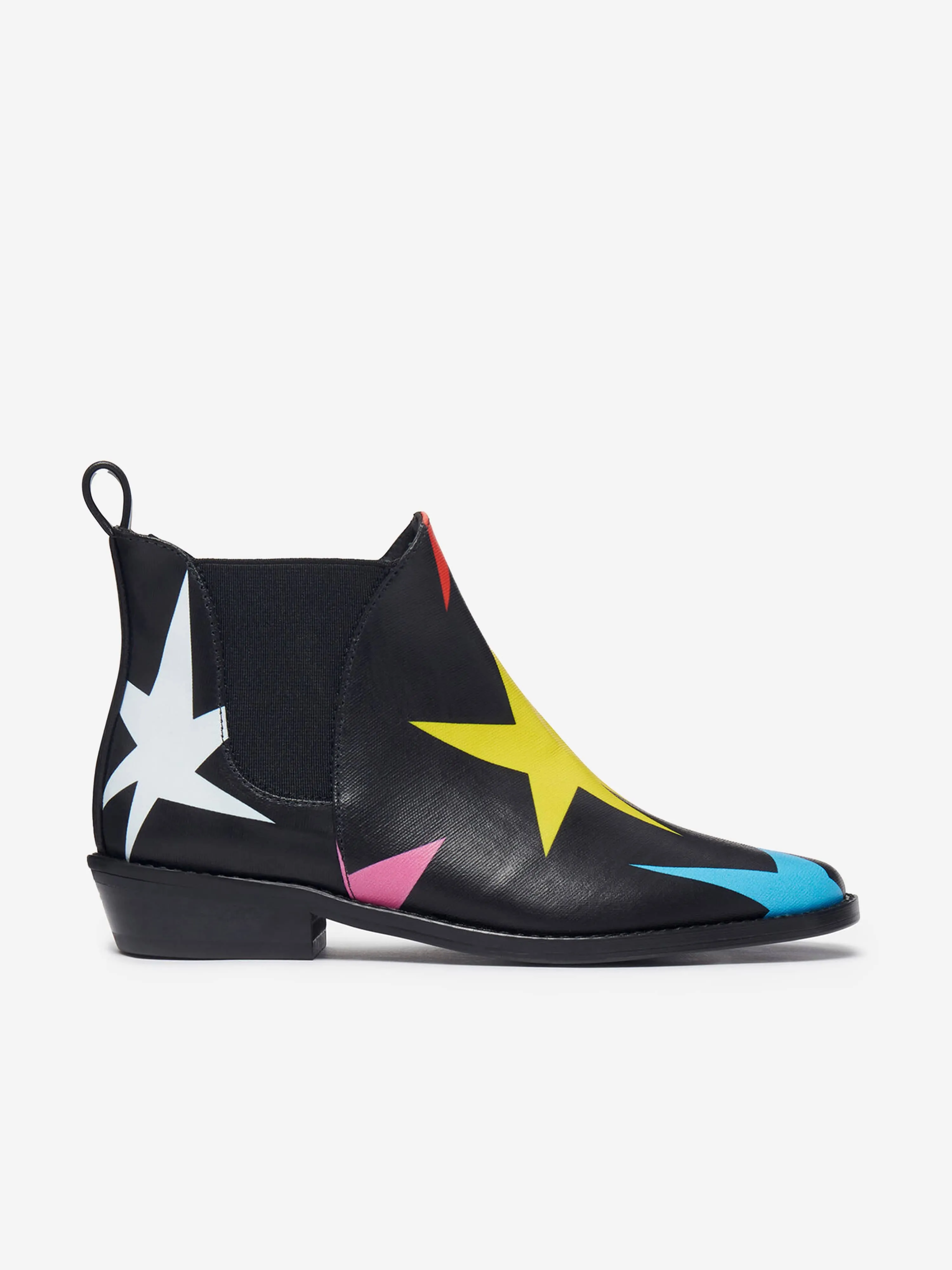 Bottes cheville étoile pour filles Stella McCartney en noir