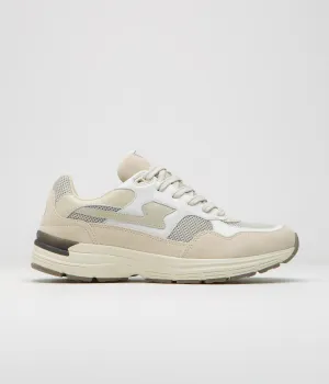 Stepney Workers Club Chaussures en Suède Amiel S-Strike - Blanc Écru Stepney Workers Club