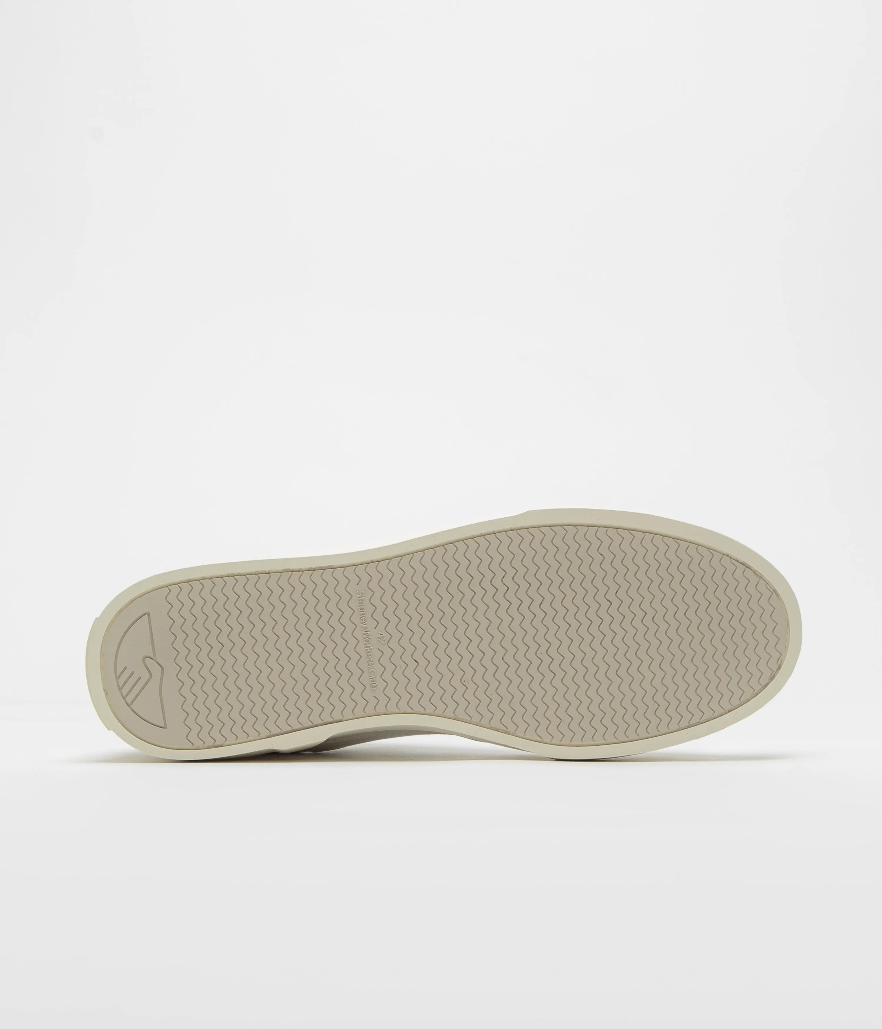 Stepney Workers Club Chaussures en Cuir Perlé - Blanc Printemps Stepney Workers Club Chaussures
