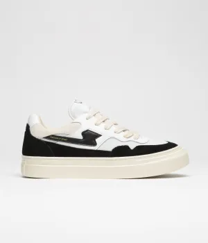 Stepney Workers Club Chaussures en daim Pearl S-Strike - Blanc / Noir Stepney Workers Club