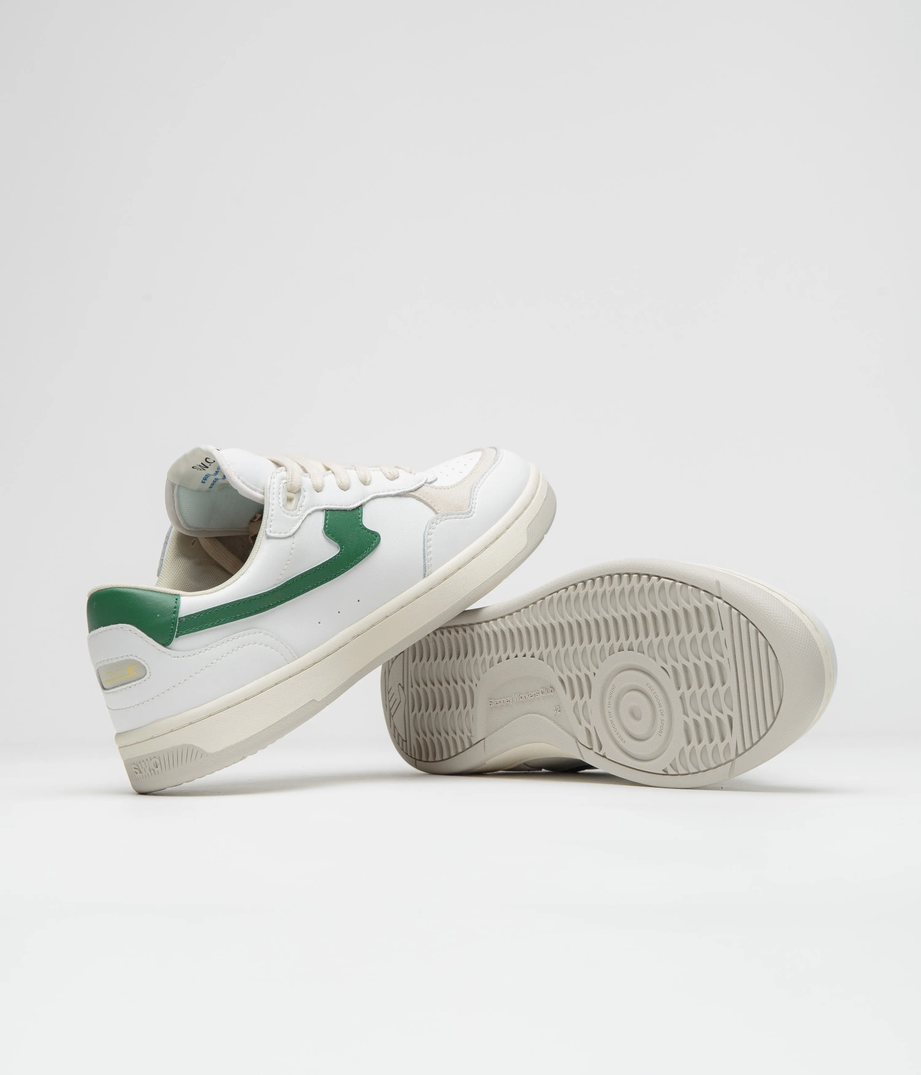 Stepney Workers Club Pro Cup 01 S-Strike Chaussures - Blanc / Vert Chaussures Stepney Workers Club