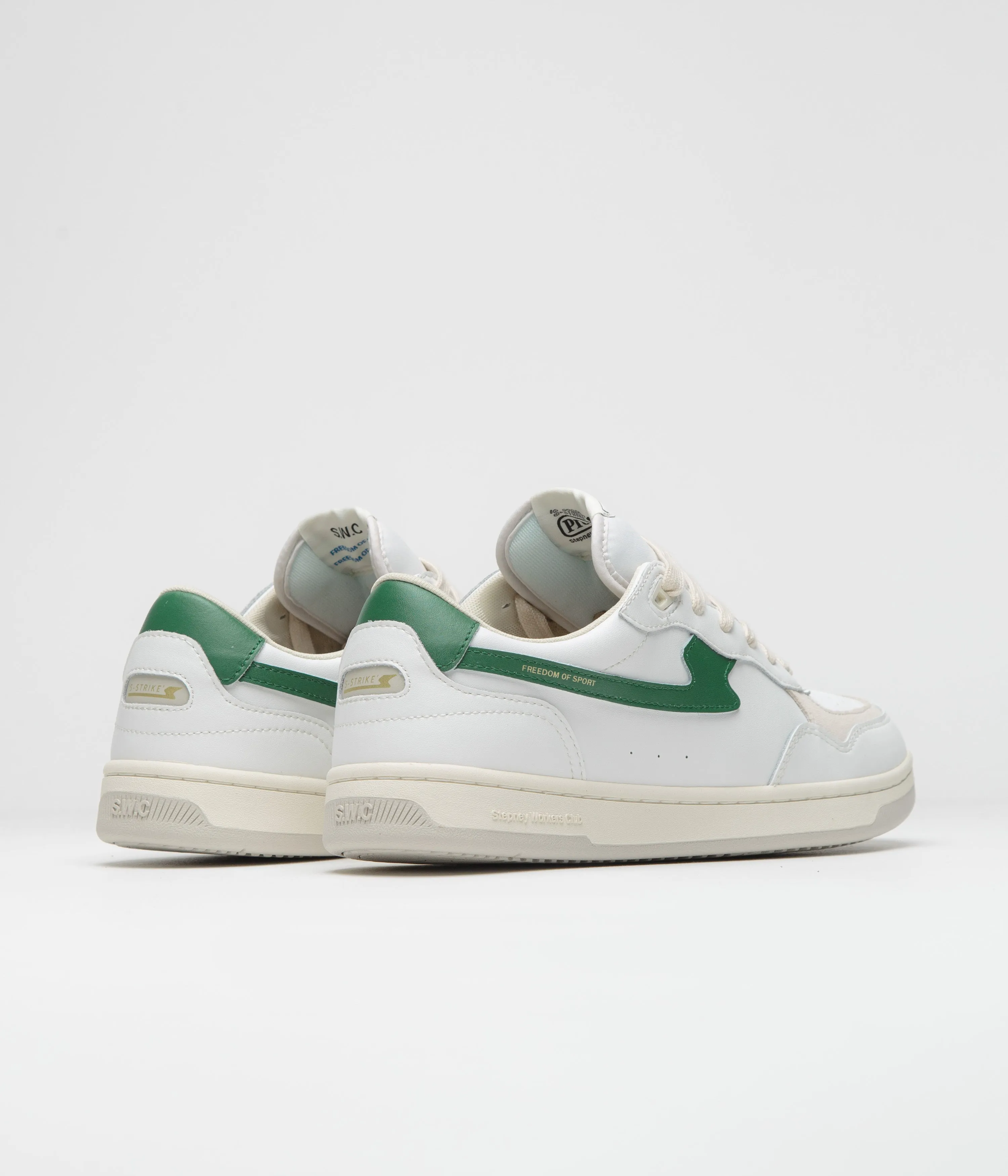 Stepney Workers Club Pro Cup 01 S-Strike Chaussures - Blanc / Vert Stepney Workers Club Chaussures