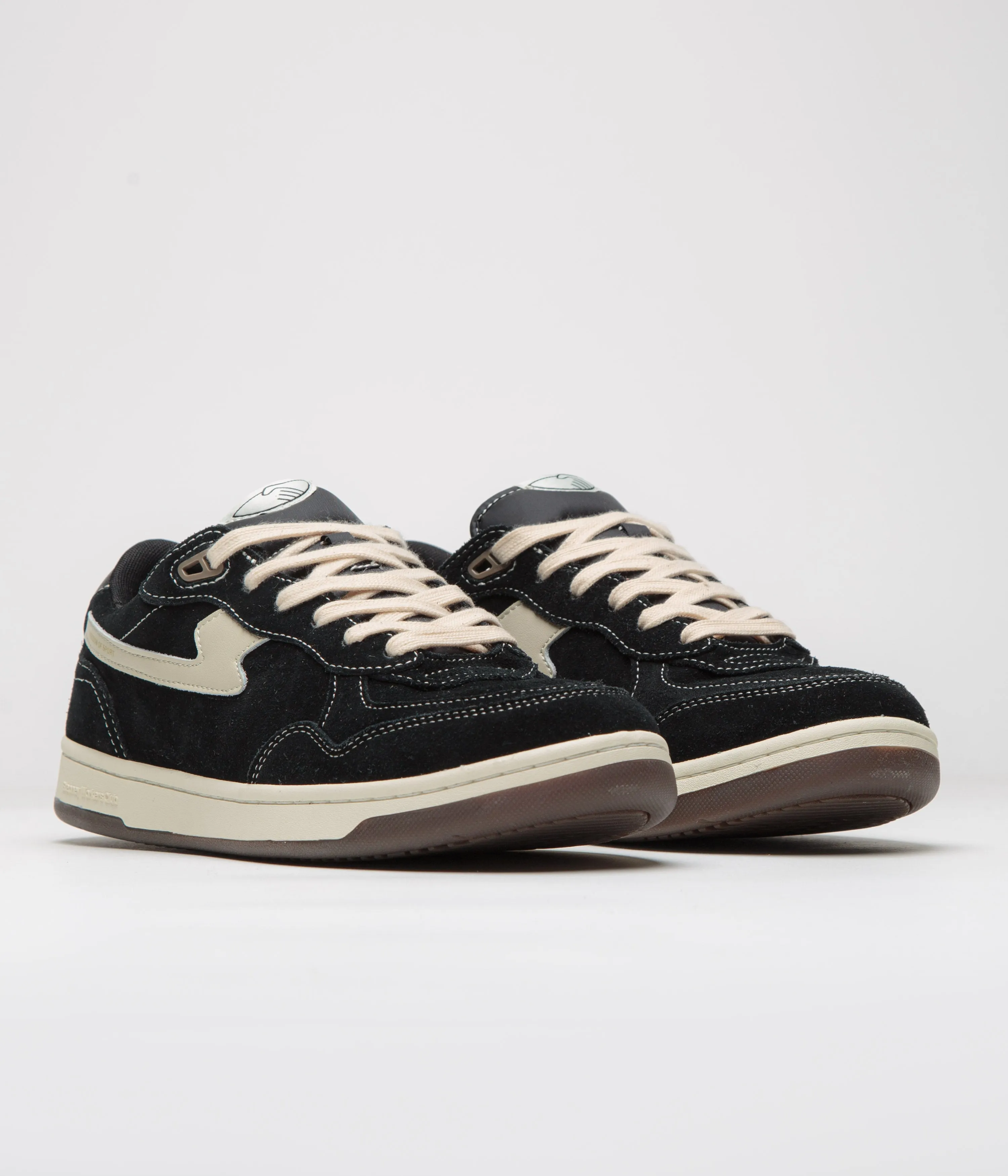 Stepney Workers Club Pro Cup 01 S-Strike Chaussures en Suède - Noir / Blanc Chaussures Stepney Workers Club