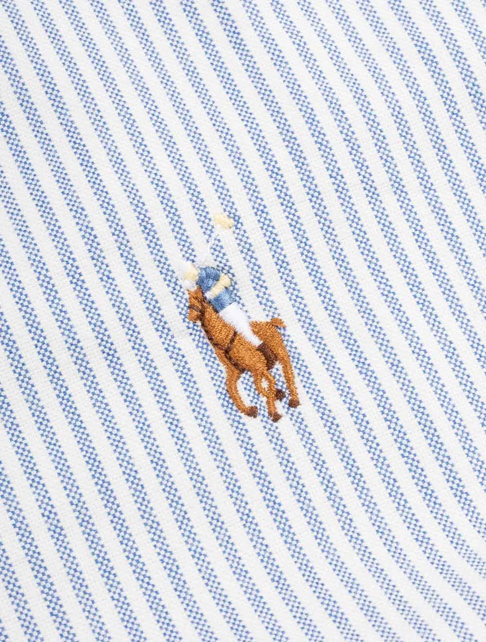 Chemise à rayures B/d Bleue