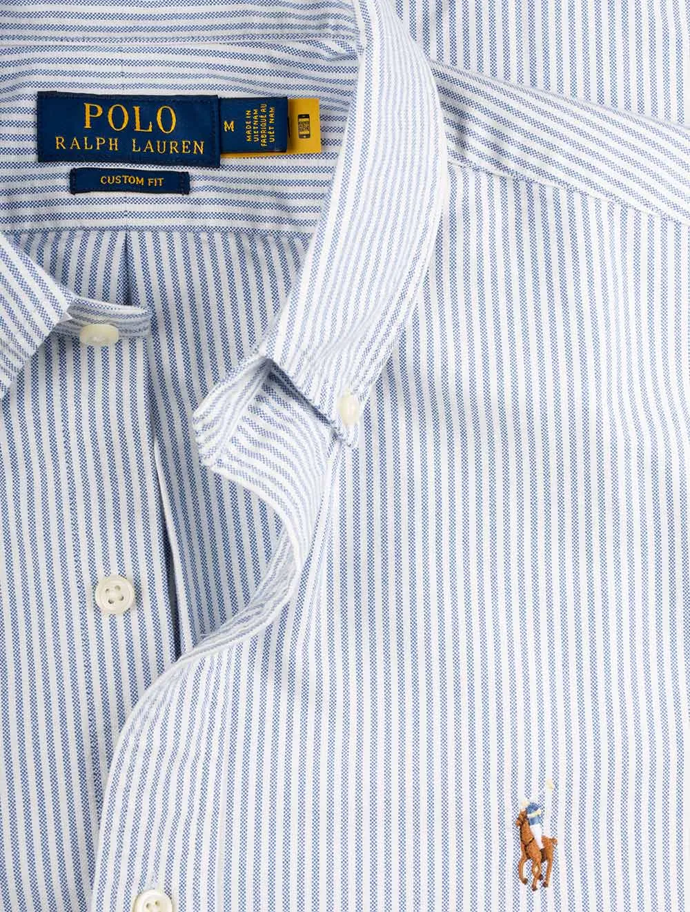 Chemise à rayures B/d Bleue
