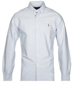 Chemise à rayures B/d Bleue