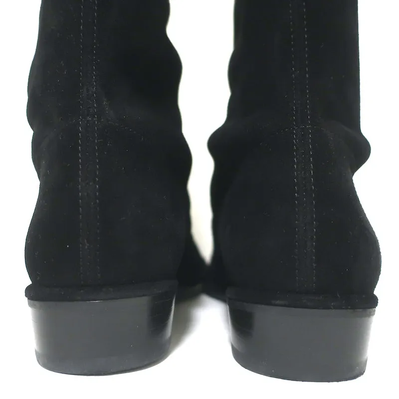 Bottes Stuart Weitzman Lowland Noir Suédine Taille 8 NEUVES