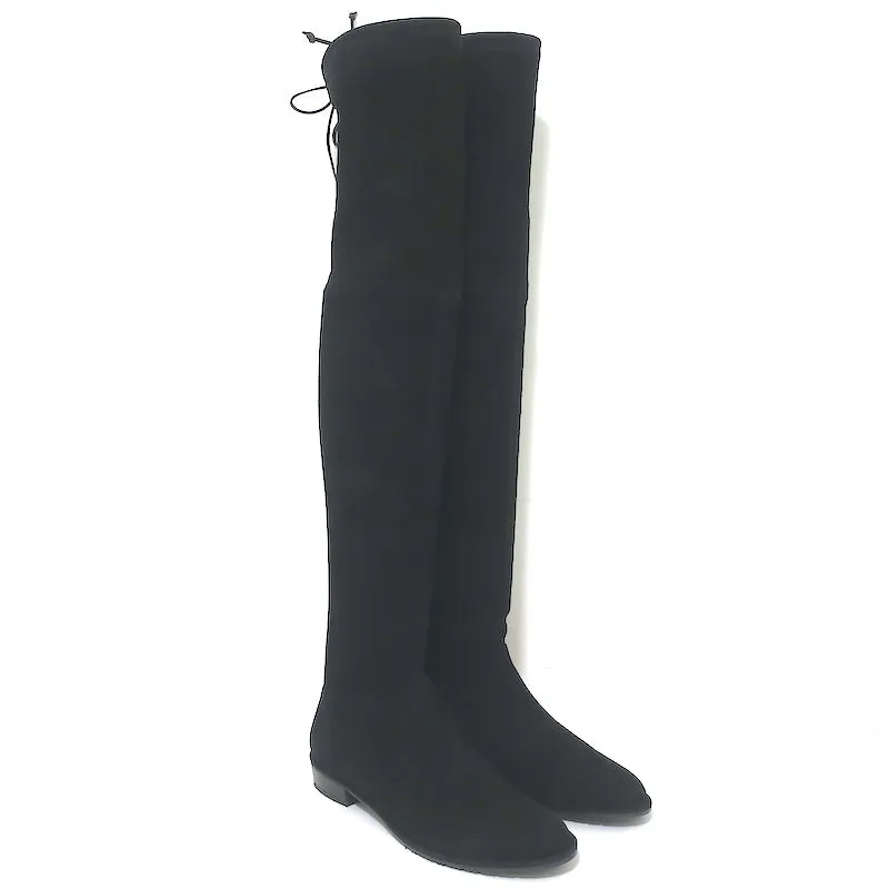 Bottes Stuart Weitzman Lowland Noir Suédine Taille 8 NEUVES