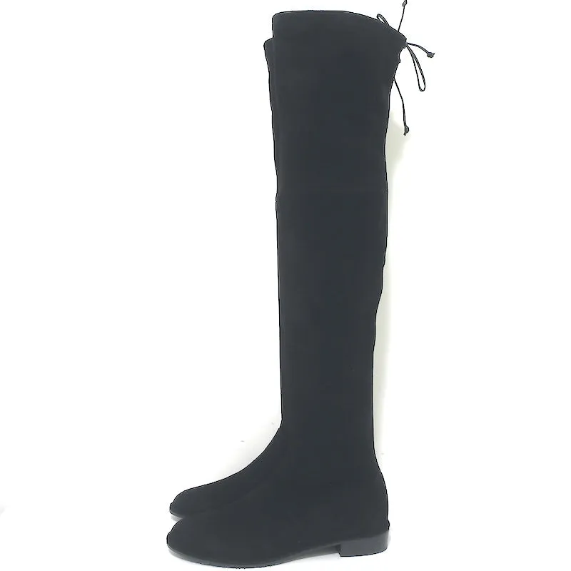 Bottes Stuart Weitzman Lowland Noir Suédine Taille 8 NEUVES