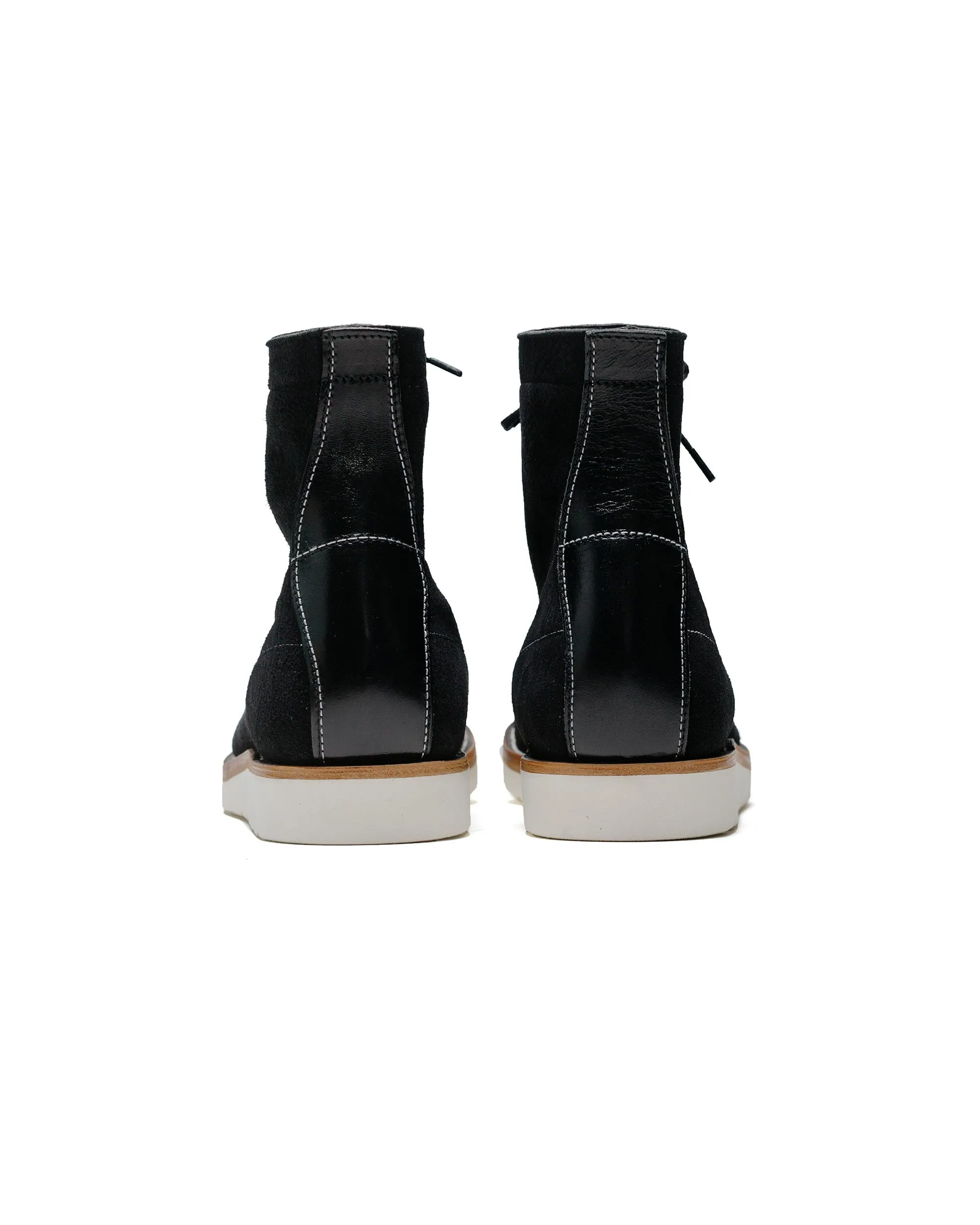 Les bottes de travail Ten Mile MA24009 de The Real McCoy's / Cuir Rough Out Noir