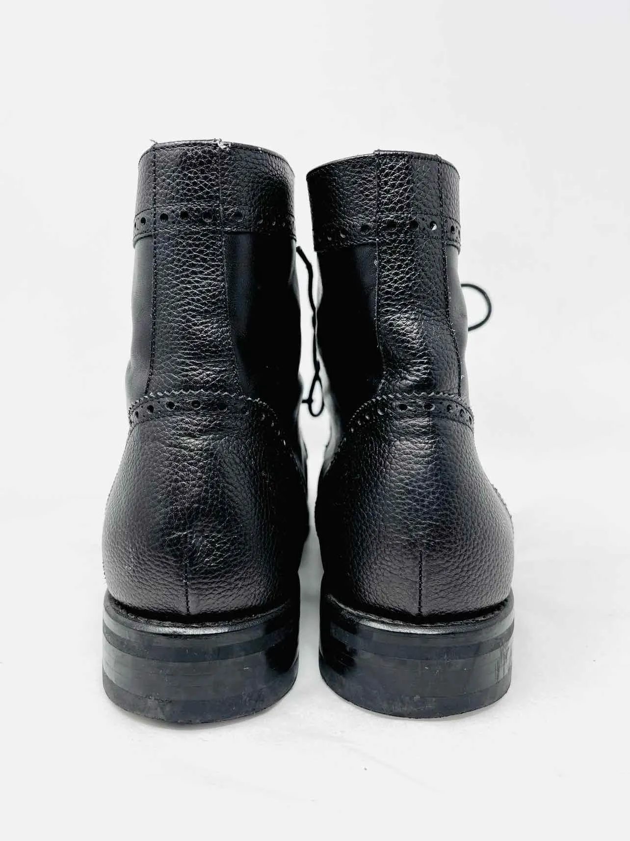 Chaussures Bottes Homme en Cuir Noir à Lacets Taille 9.5 Jeudi