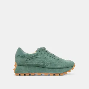 TRICIA SNEAKERS VERT FONCÉ SUÈDE