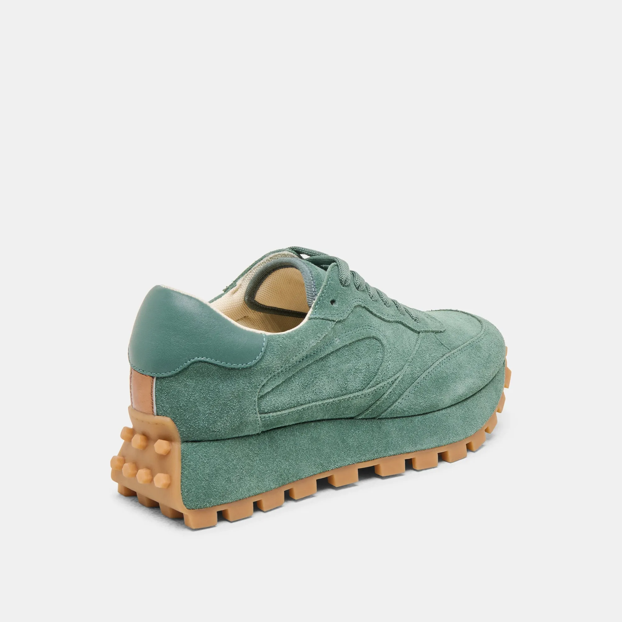 TRICIA SNEAKERS VERT FONCÉ SUÈDE