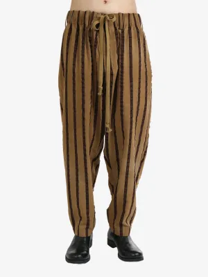 UMA WANG - Pantalon de pyjama homme couleur caramel_uma-wang