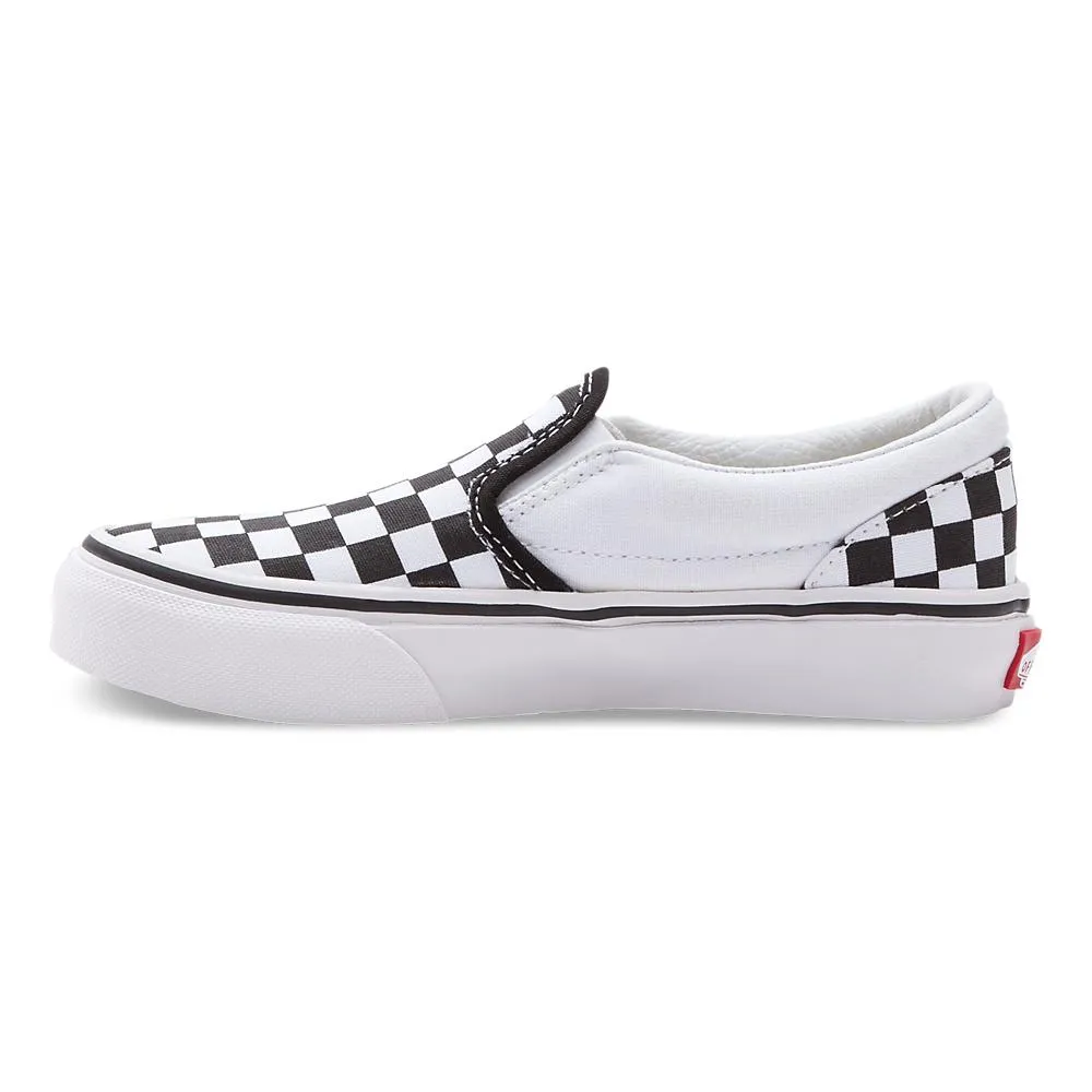 Vans Kids Checkerboard Slip-On Noir/Blanc