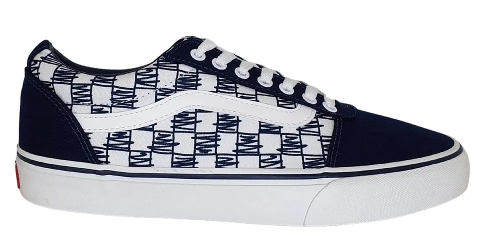 VANS CHAUSSURES BASSES WARD NAVY SCRIBBLE POUR HOMME