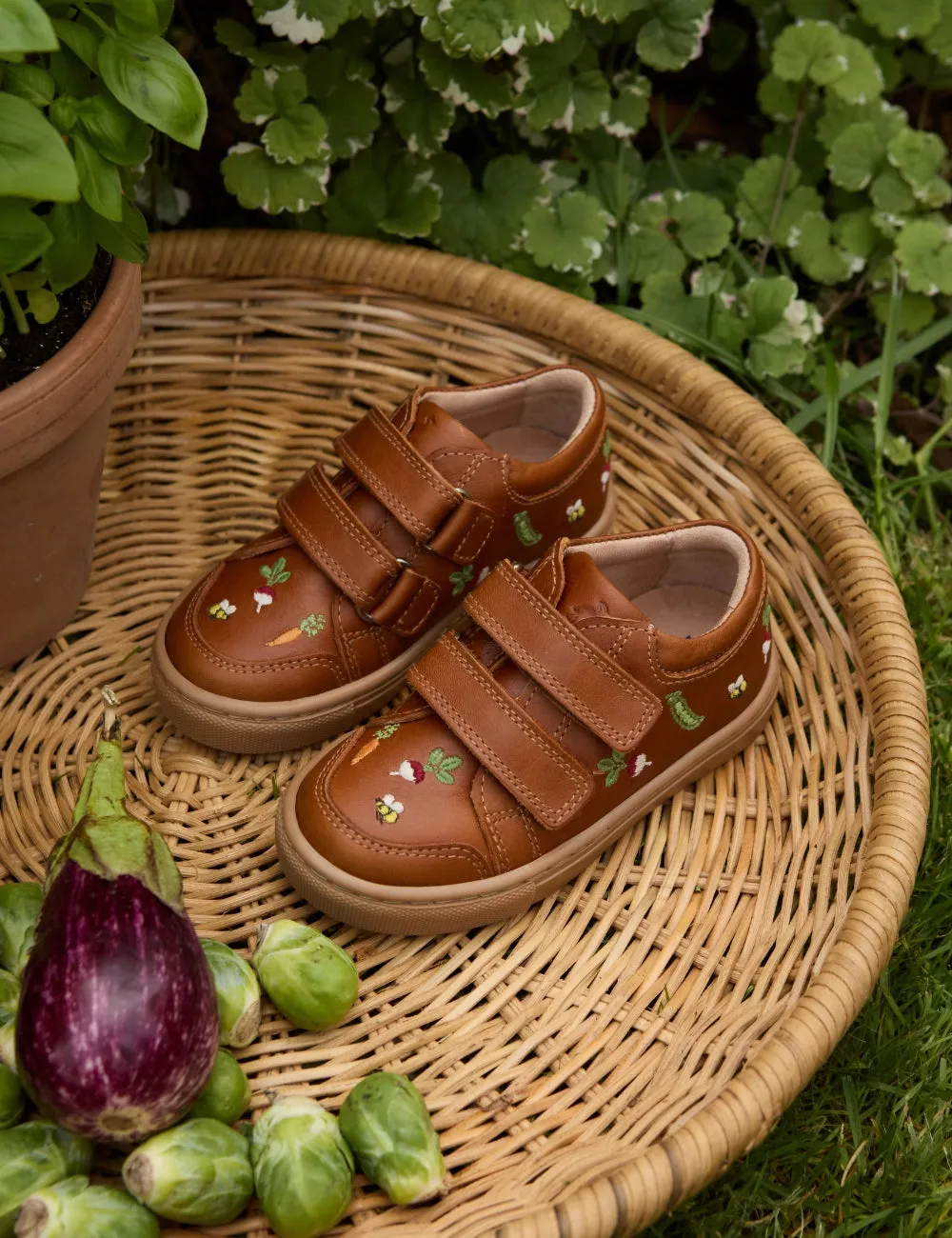 Baskets Basses Végétaliennes - Cognac