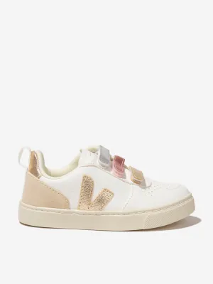 Veja Girls ChromeFree Leather V-10 Trainers Multicolore