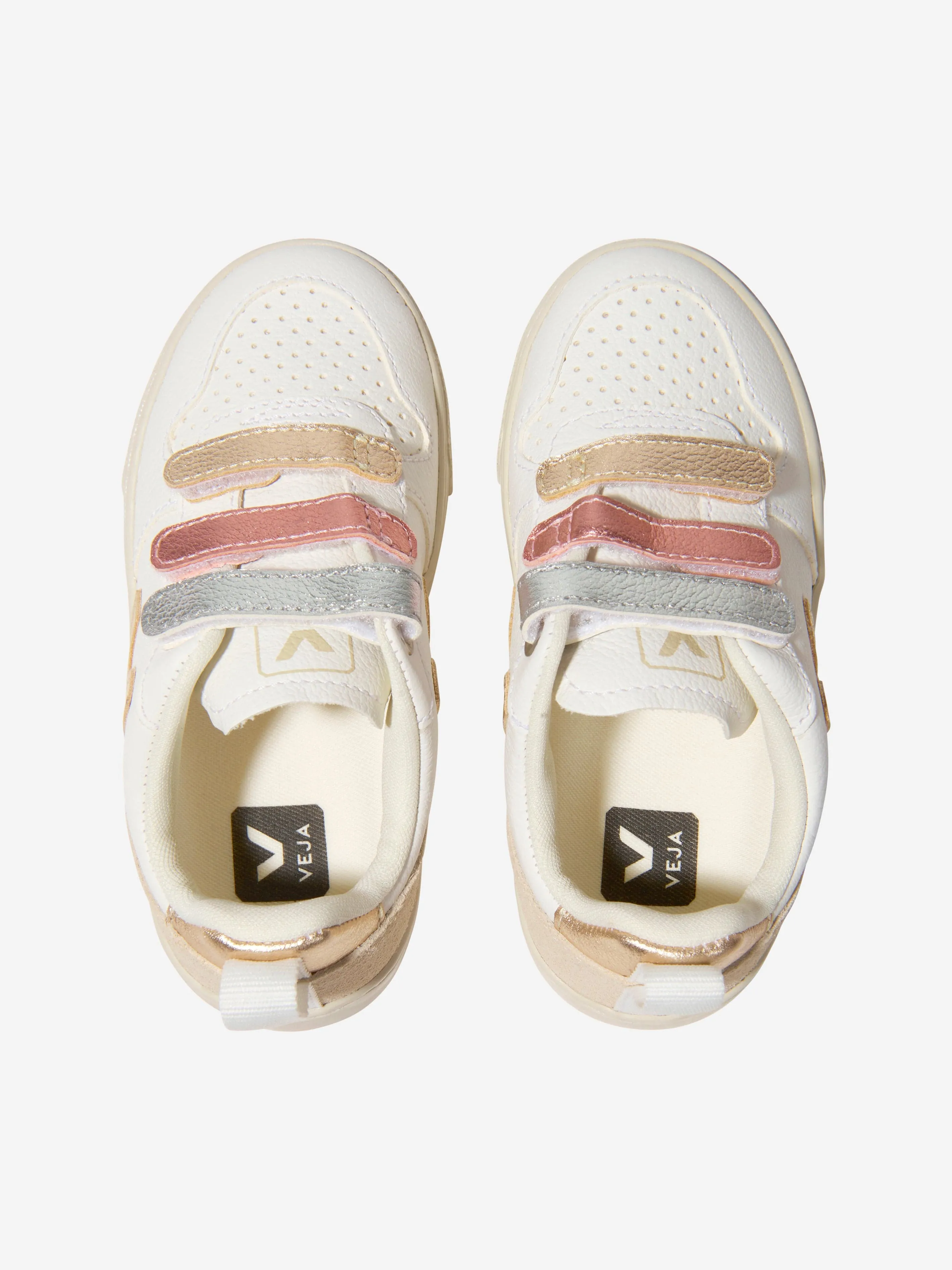 Veja Girls ChromeFree Leather V-10 Trainers Multicolore