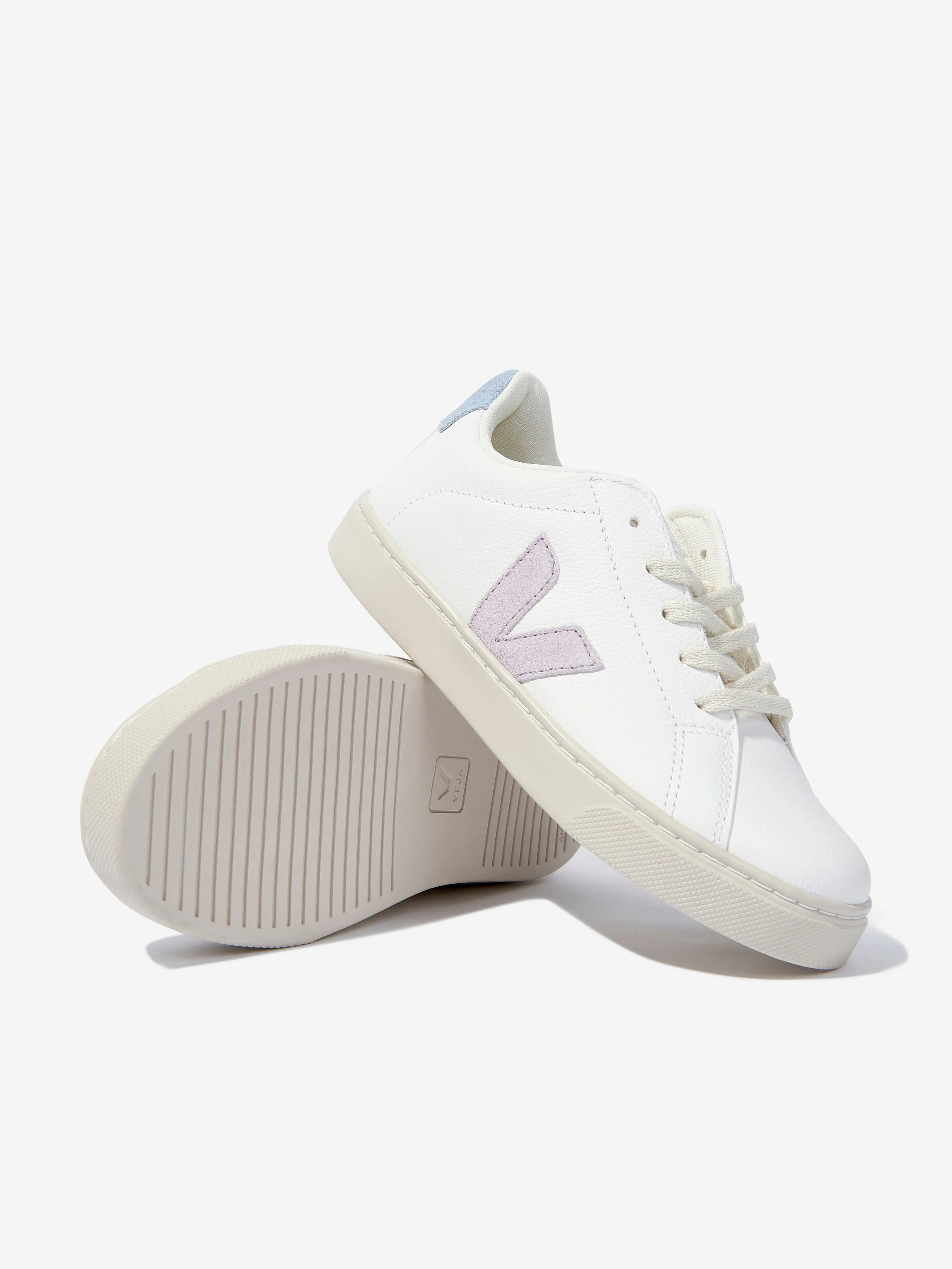 Veja Kids Esplar Baskets à lacets en blanc