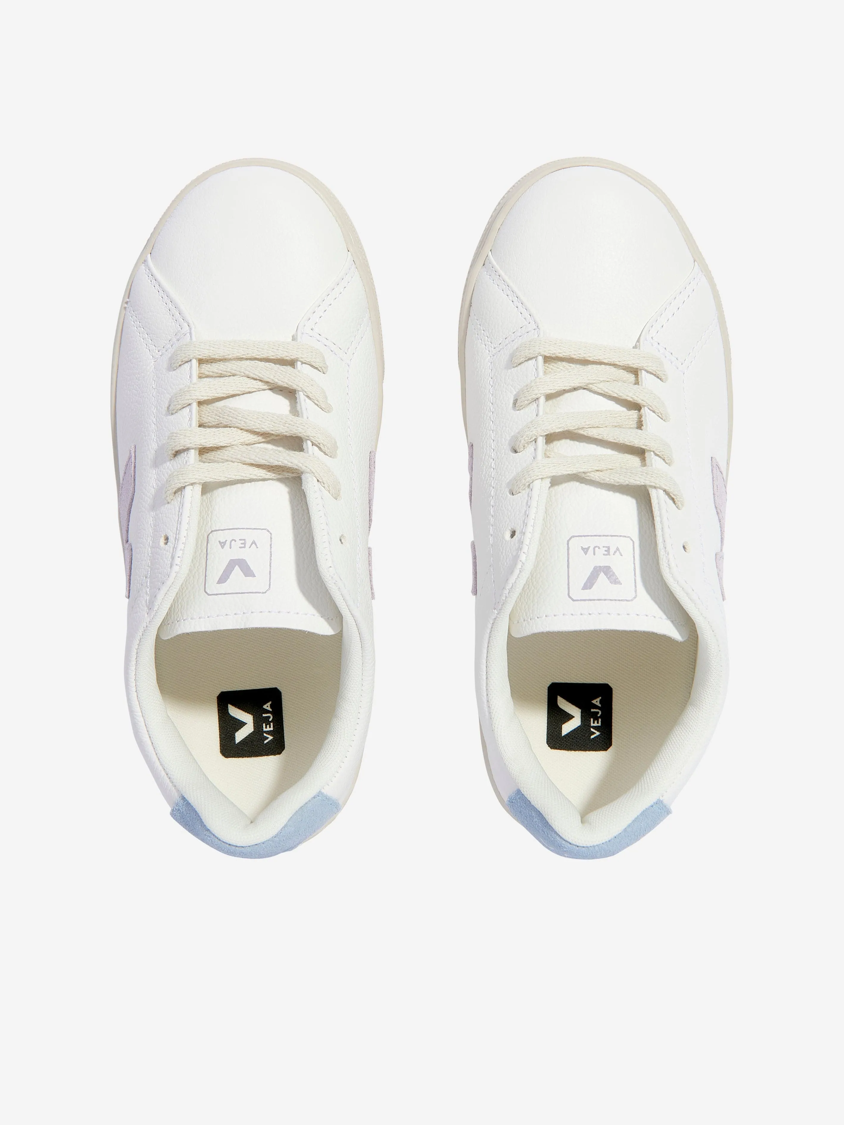 Veja Kids Esplar Baskets à lacets en blanc