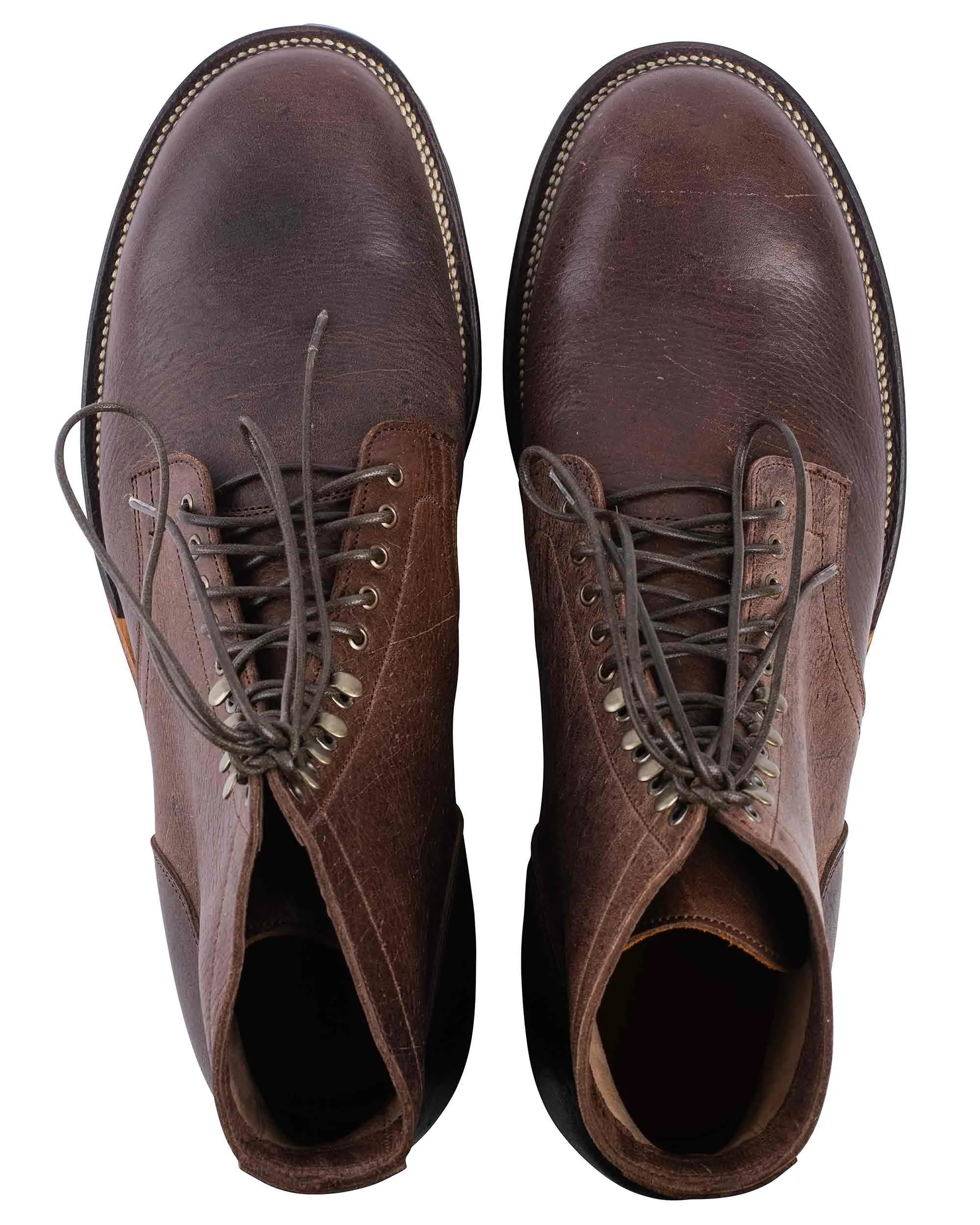 Botte de service Viberg 1035 en velours végétal couleur Hummus