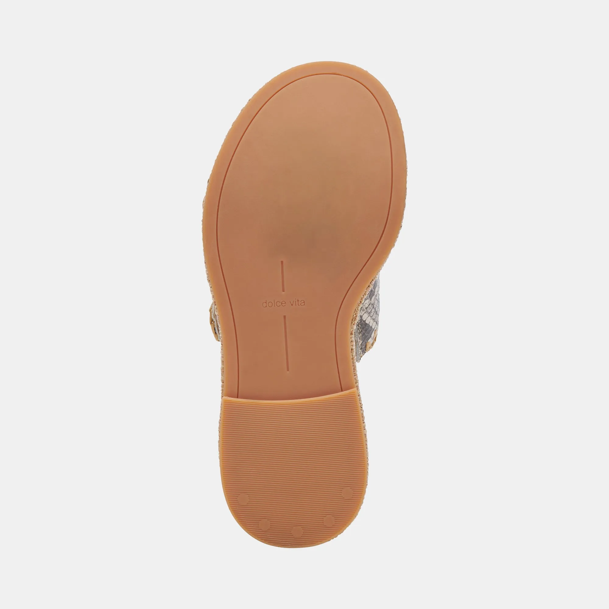 SANDALES WANIKA NOIR BLANC CUIR GAUFRÉ
