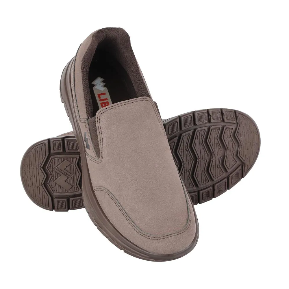 Chaussures décontractées sans lacets Warrior Brown pour hommes - Marche décontractée par Liberty